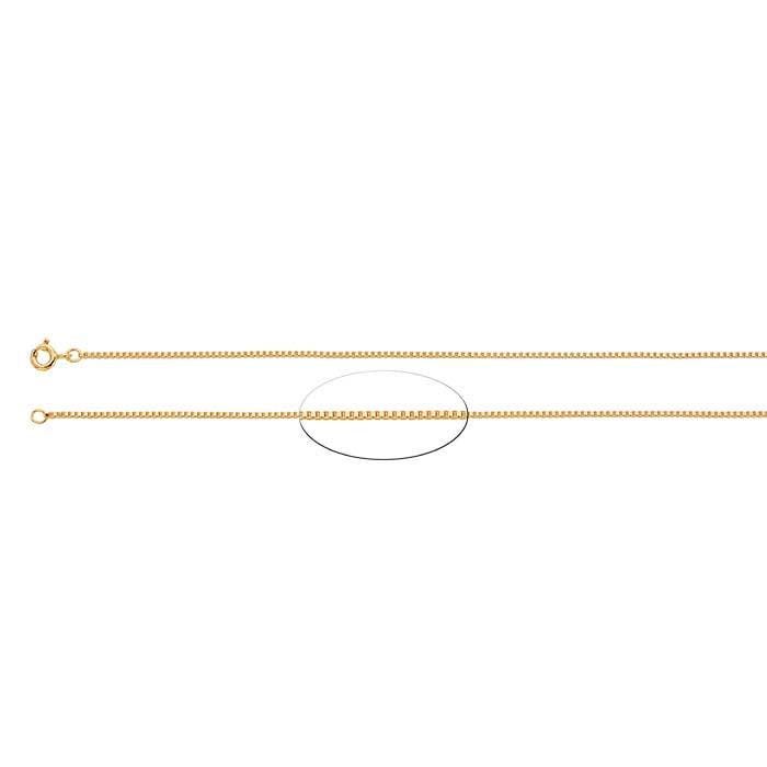 14/20 Yellow Gold-Filled 1.2mm Venetian Box Chain, choose your length