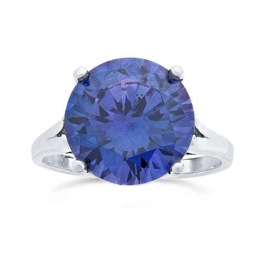 Sterling silver ready-set round ring mounting, available in 3 setting sizes