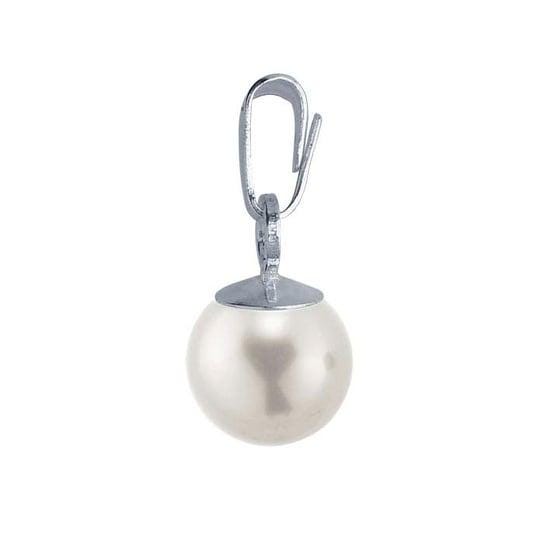 Sterling Silver Pendant with Cup and Peg, for pearl or half drilled beads