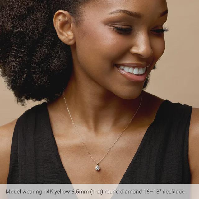 Round Bezel-Set Pendant Mounting in Sterling silver, or 14k Yellow Gold, or 14k WG, available in different sizes