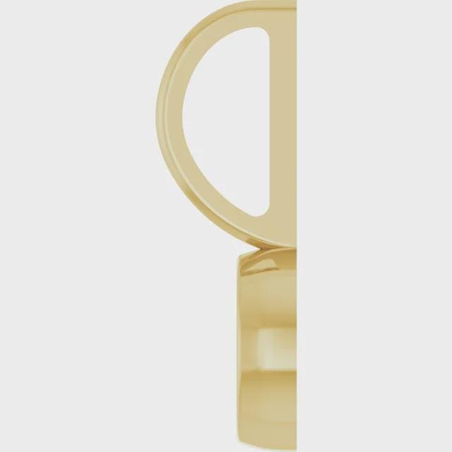 14K Yellow Cabochon Charm/Pendant