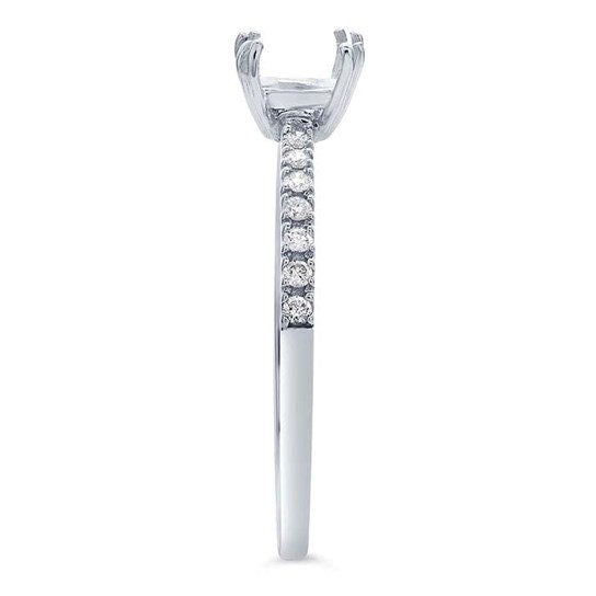 14K White Gold .85-Ct. Semi-Mount Engagement Ring Mounting