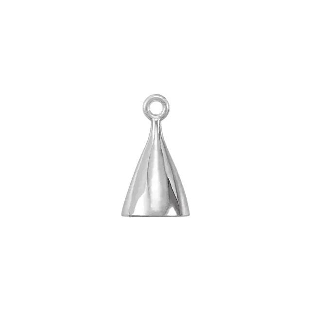 Briolette Dangle Cap in 14k Gold or Sterling Silver, 2 sizes available