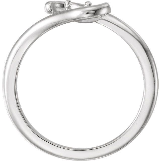 Ring for 7mm Pearl, chose Sterling Silver, or 14k Gold