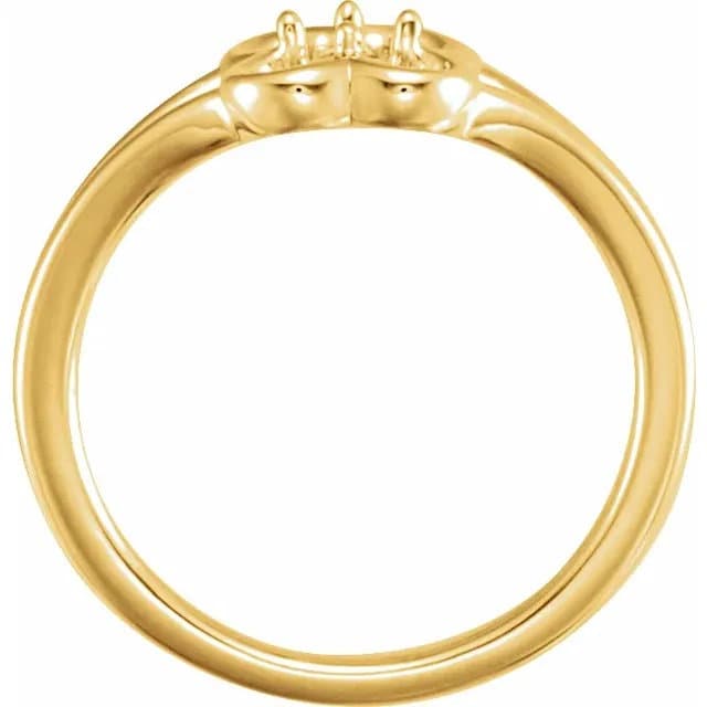 Kids Flower ring Setting in Sterling Silver or 14k Gold, size 2 to size 5 available.