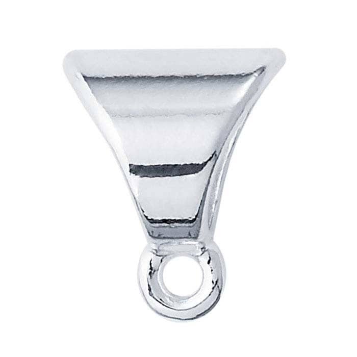 Sterling Silver Slide Pendant Bail with Ring, choose your size