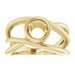 Round Ring Mounting In Sterling Silver, or 14k Gold, customize for setting size, ring size and previous metals