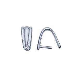14K White or Yellow Gold Corrugated Pinch Bail