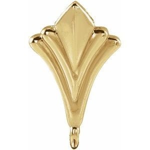 14K 5.2x1.5 mm ID Tapered Hidden Bail available in yellow, rose, and white gold.