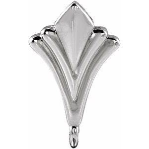 14K 5.2x1.5 mm ID Tapered Hidden Bail available in yellow, rose, and white gold.