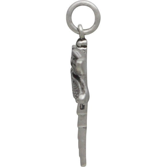 Sterling Silver Large Detailed Dragonfly Charm 24x20mm