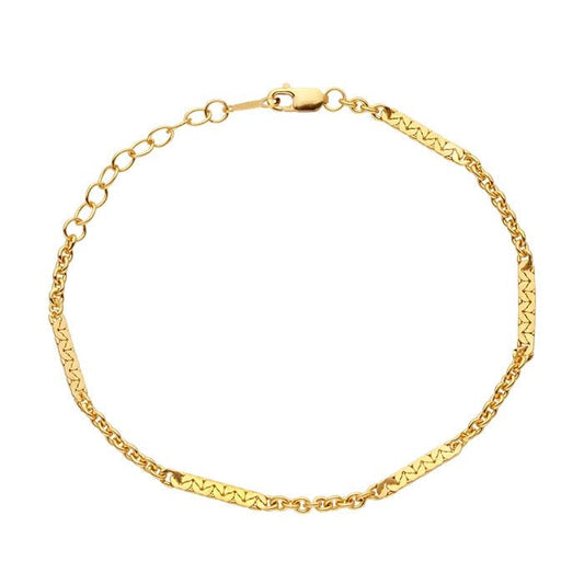 14/20 Yellow Gold-Filled 2.3mm Cable Chain Bracelet