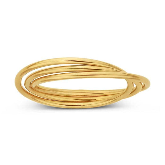 14/20 Yellow Gold-Filled Three-Wire Ring, choose your size
