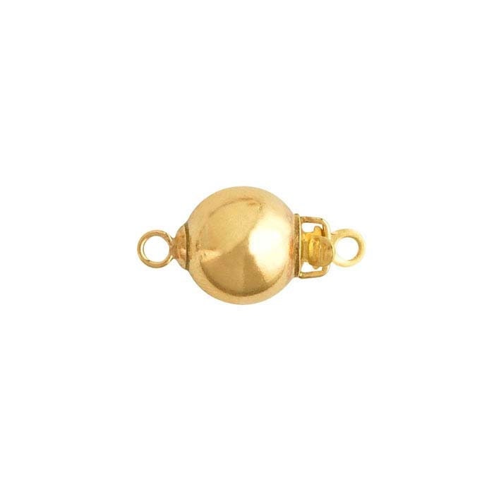 14/20 yellow gold-filled bead safety clasp