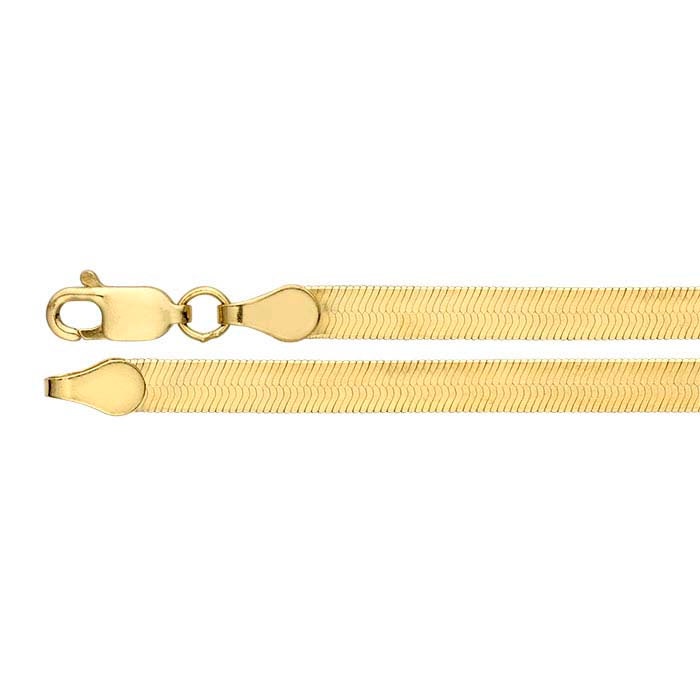 14K Yellow Gold Herringbone Chain