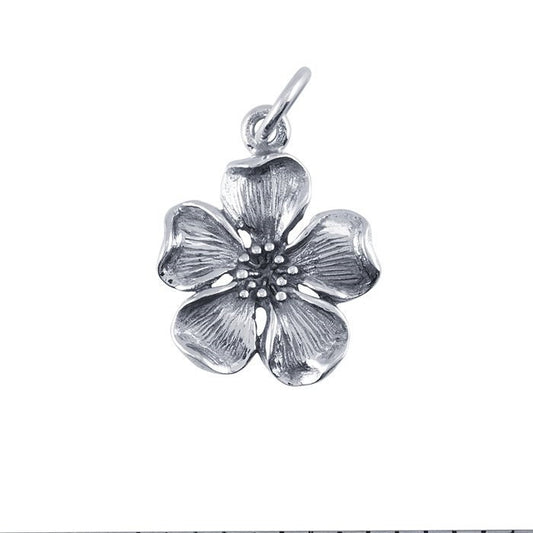 Sterling Silver Cherry Blossom Charm