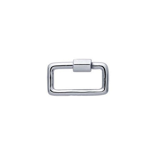 Sterling silver 5mm rectangle clasp