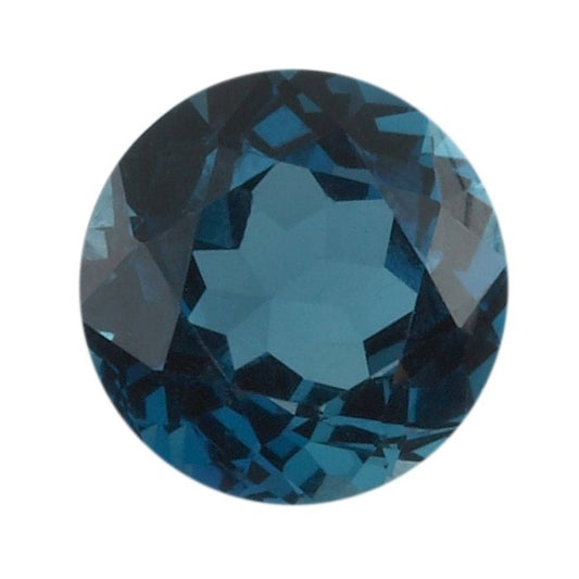 1 Round London Blue Topaz Stone, AA-Grade, choose your size