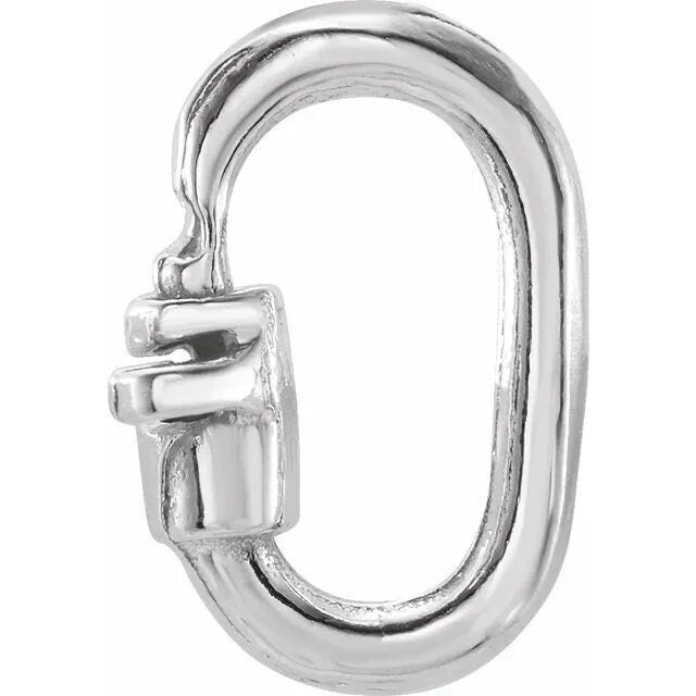 1 sterling silver 4.6 x 1.8mm link lock jump ring,