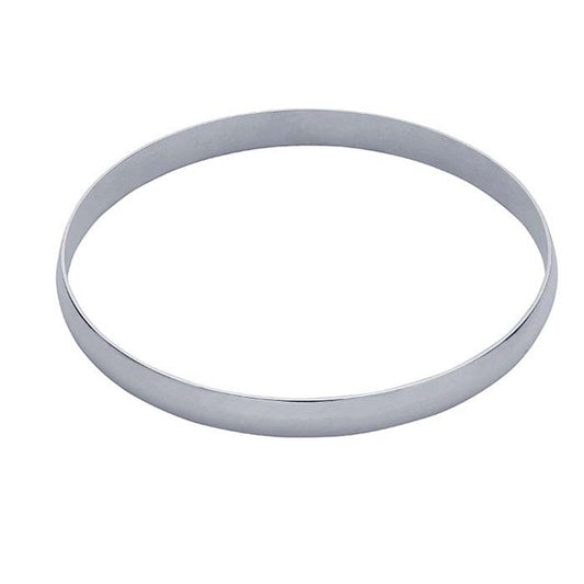 Nordt Sterling Silver Half-Round Bangle Bracelet