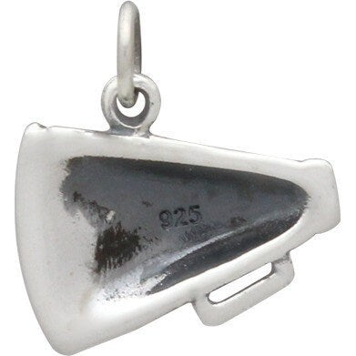 Sterling Silver Cheer Megaphone Charm 15x15mm