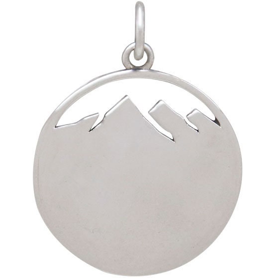 Sterling Silver Moose Charm in Mountain Meadow 24x18mm