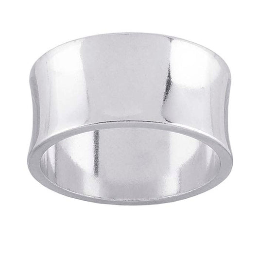 Sterling Silver Concave Band