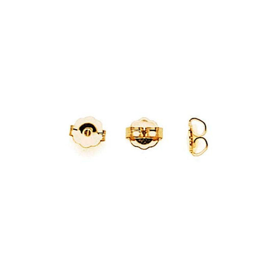 14/20 Yellow Gold-Filled 5mm Friction Ear Nut, pack of 10pcs.