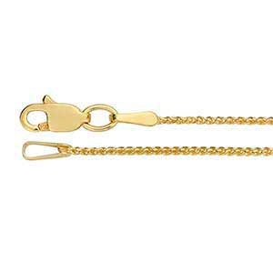 14K Gold Wheat Chains with Diamond-Cut Detail, Classic and Stylish