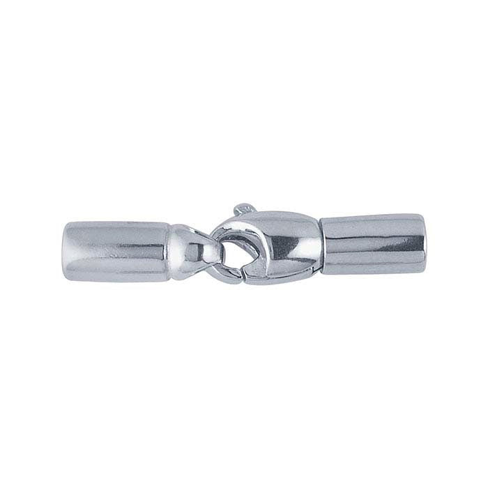 Sterling Silver Tube-End Swivel Lobster Clasp