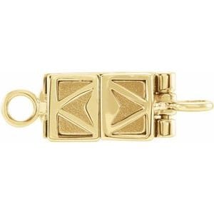 14K Yellow or  White 14.5x7.3 mm Demika® Small Top Magnetic Clasp