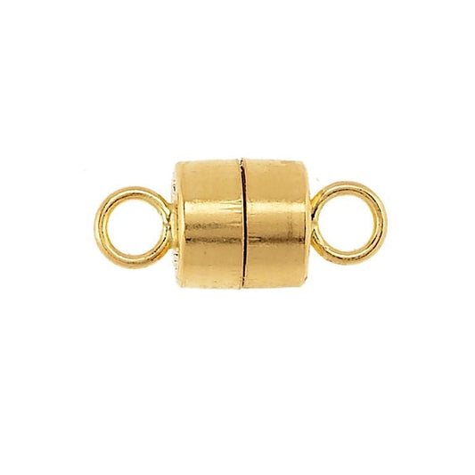 14K Yellow Gold Barrel Magnetic Clasp