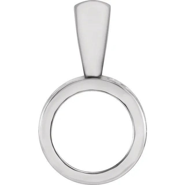 Filigree back set pendant component available in 14k yellow gold, rose gold or white gold, choose your size.