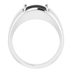 Mens Ring Mounting available in your choice of setting size and metal