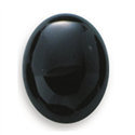 Oval black onyx cabochon, choose your size