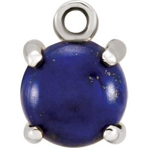 14k round dangle for cabochon stone, your choice of solid white, yellow, or rose gold. different sizes available