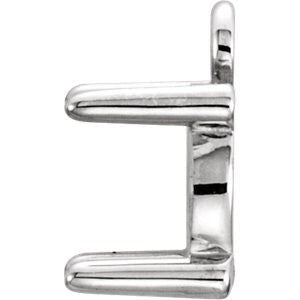 14k round dangle for cabochon stone, your choice of solid white, yellow, or rose gold. different sizes available