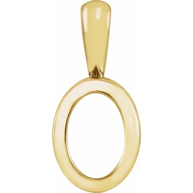 Oval filigree back set pendant mounting, available in sterling silver, 14k gold, and 14k white gold, choose your setting size.