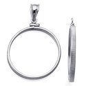 925 sterling silver or gold filled plain coin mounting, choose with or w/o bail, choose your US coin