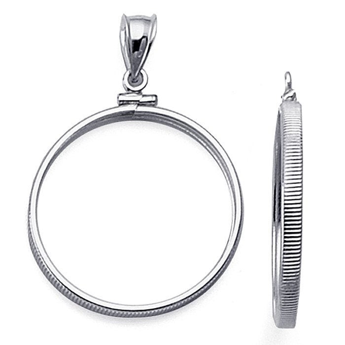 925 sterling silver or gold filled plain coin mounting, choose with or w/o bail, choose your US coin