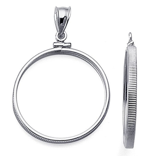 925 sterling silver or gold filled plain coin mounting, choose with or w/o bail, choose your US coin