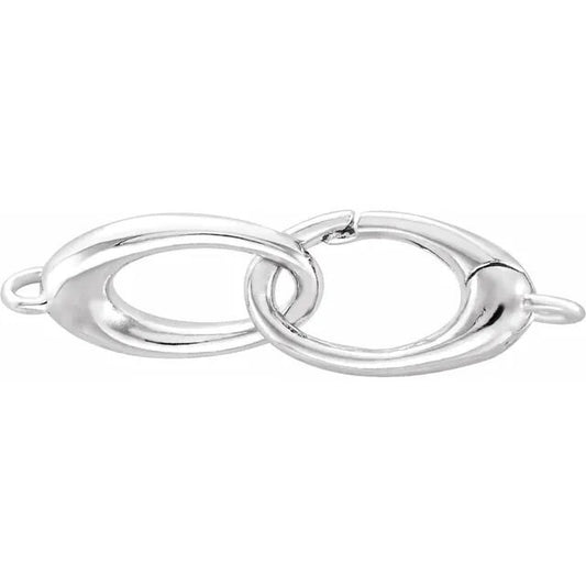 Double Triggerless Lobster Clasp in Sterling Silver or 14k Gold