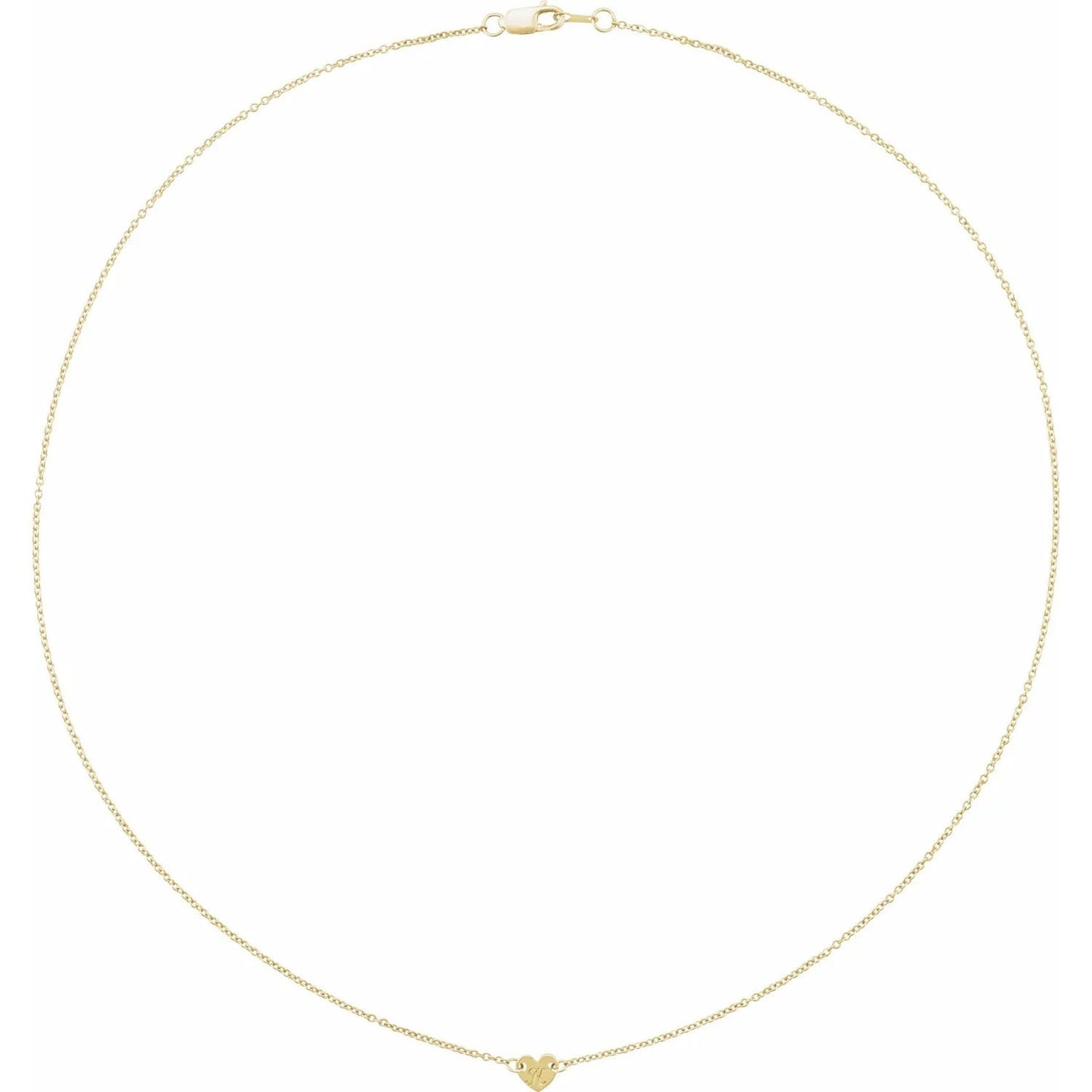 14K Yellow Heart Engravable Family 16" Necklace, choose 1 to 5 hearts