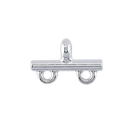 2 sterling silver pearl or bead strand end bars, select your size