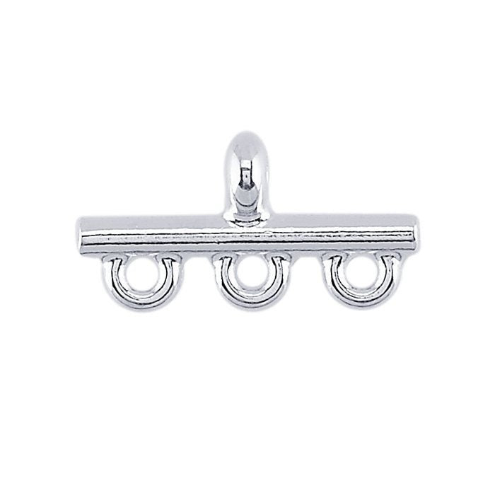 2 sterling silver pearl or bead strand end bars, select your size