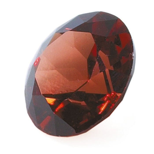 Garnet round faceted gemstone, aa-grade