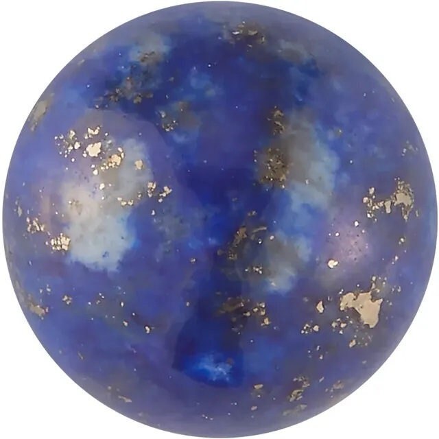 Lapis lazuli half-drilled beads, select your size. sold as single bead