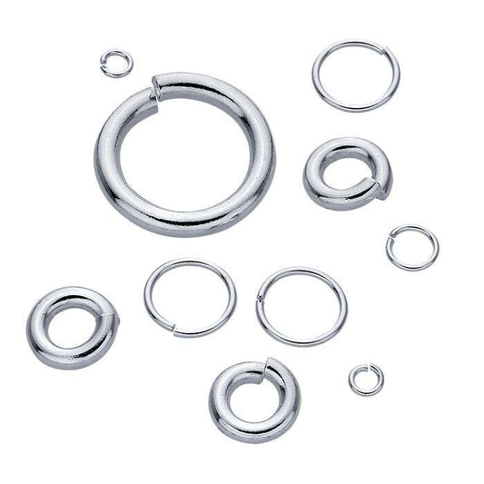 1dz. round jump ring, 925 sterling silver, 21g