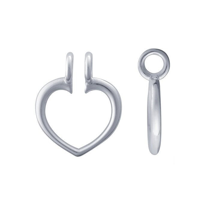 Sterling silver ring keeper pendant