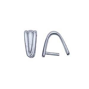 14K White or Yellow Gold Corrugated Pinch Bail